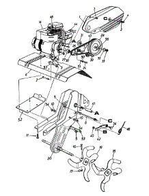 Tine And Chain Case Assembly parts for Power Pro Tiller 21A-340-730 / 1997 from AppliancePartsPros.com