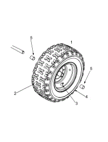 Wheel Assembly parts for Power Pro Snow Thrower 31A-611E120 / 1999 from AppliancePartsPros.com