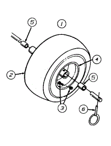 Wheel Assembly parts for Power Pro Snow Thrower 31AE640F120 / 1998 from AppliancePartsPros.com