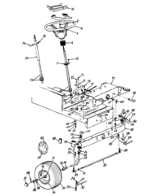 Steering Assembly / Wheels, Front / Axle, Front parts for Premiere Lawn Tractor 134M675G321 / 1994 from AppliancePartsPros.com