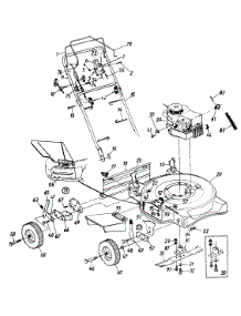 General Assembly parts for Ranch King Self-Propelled Walk-Behind Mower 124-280B205 / 1994 from AppliancePartsPros.com
