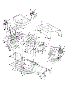 Hood And Seat Assembly parts for Ranch King Lawn Tractor 132-450F205 / 1992 from AppliancePartsPros.com