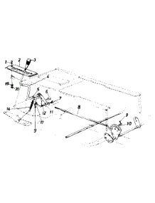 Speed Selector Lever Ass'y parts for Ranch King Lawn Tractor 132-669G211 / 1992 from AppliancePartsPros.com