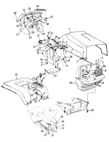 Hood, Grille & Fender parts for Ranch King Lawn Tractor 132-820H205 / 1992 from AppliancePartsPros.com