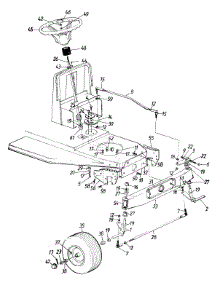 Wheels, Front / Steering Assembly / Axle, Front parts for Ranch King Lawn Tractor 133H470F205 / 1993 from AppliancePartsPros.com