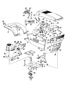 Hood Style 9 parts for Ranch King Lawn Tractor 133K679G206 / 1993 from AppliancePartsPros.com