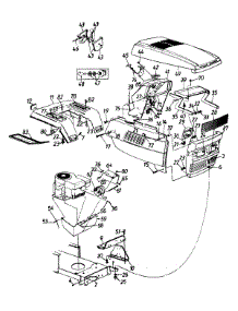 Hood Style 9 parts for Ranch King Lawn Tractor 133M619G205 / 1993 from AppliancePartsPros.com