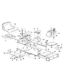 Seat / Battery / Fuel Tank / Frame parts for Ranch King Lawn Tractor 133M619G205 / 1993 from AppliancePartsPros.com