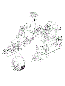 Wheels, Front / Wheels, Rear / Steering Assembly / Axle, Front / Drive, Rear parts for Ranch King Lawn Tractor 133M619G205 / 1993 from AppliancePartsPros.com