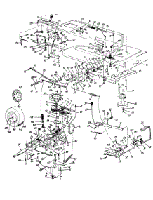 Drive / Frame, Lower / Pedal Assembly / Wheels, Rear parts for Ranch King Lawn Tractor 134H607F205 / 1994 from AppliancePartsPros.com