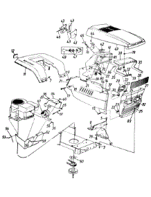 Hood Style 9 parts for Ranch King Lawn Tractor 135R699G205 / 1995 from AppliancePartsPros.com
