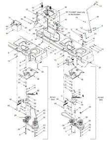 Pto Manual, Battery, Frame parts for Ranch King Lawn Tractor 13AF618G705 / 2004 from AppliancePartsPros.com