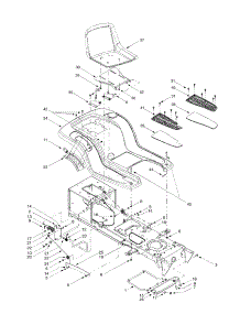 Fender, Seat, Lift Assembly parts for Ranch King Lawn Tractor 13AI618H205 / 2000 from AppliancePartsPros.com