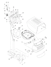 Hood parts for Ranch King Lawn Tractor 13AQ611H705 / 2005 from AppliancePartsPros.com