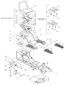 Frame Components & Seat parts for Ranch King Lawn Tractor 13AU618H705 / 2004 from AppliancePartsPros.com