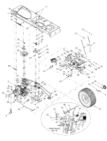 Drive, Controls & Wheels Rear parts for Ranch King Lawn Tractor 13AZ618H705 / 2004 from AppliancePartsPros.com