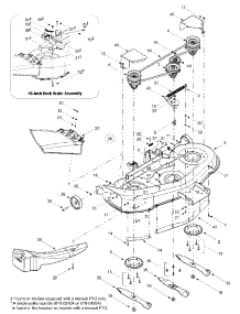 46" Cutting Deck parts for Ranch King Lawn Tractor 13BI618H205 / 2002 from AppliancePartsPros.com