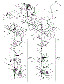Pto Manual, Battery, Frame parts for Ranch King Lawn Tractor 13BI618H205 / 2002 from AppliancePartsPros.com