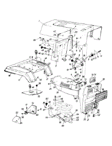 Hood Style 8 parts for Ranch King Garden Tractor 143P848H205 / 1993 from AppliancePartsPros.com