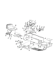 Seat / Frame parts for Ranch King Garden Tractor 146S849H205 / 1996 from AppliancePartsPros.com