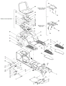 Seat, Fender Assembly parts for Ranch King Garden Tractor 14AT818H205 / 2003 from AppliancePartsPros.com