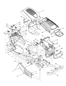 Hood & Electrical parts for Ranch King Garden Tractor 14AV818P205 / 2001 from AppliancePartsPros.com