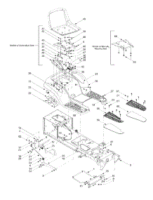 Seat, Deck Lift, Frame parts for Ranch King Garden Tractor 14AV818P205 / 2002 from AppliancePartsPros.com