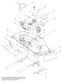 Deck Assembly "P" parts for Ranch King Garden Tractor 14AV818P205 / 2003 from AppliancePartsPros.com