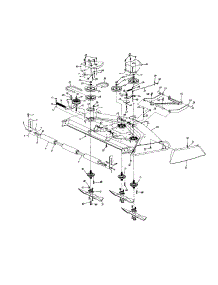 Deck Assembly / Sprindle / Blades parts for Ranch King Garden Tractor 14AY833P206 / 1997 from AppliancePartsPros.com