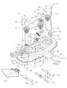 Deck Assembly Single Belt parts for Ranch King Garden Tractor 14AZ818H705 / 2004 from AppliancePartsPros.com
