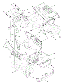 Hood, Electrical parts for Ranch King Garden Tractor 14AZ818H705 / 2004 from AppliancePartsPros.com