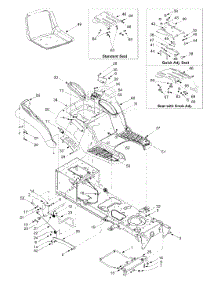 Seat, Frame parts for Ranch King Garden Tractor 14AZ818H705 / 2004 from AppliancePartsPros.com