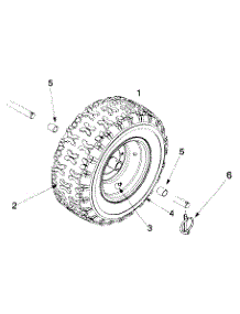 Wheel Assembly parts for Ranch King Snow Thrower 31A-614E205 / 1999 from AppliancePartsPros.com