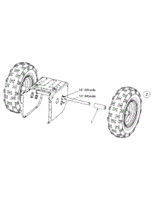 Wheel Assembly parts for Ranch King Snow Thrower 31AE660G205 / 2004 from AppliancePartsPros.com