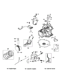 1X65cu Crankcase parts for Remington Chipper-Shredder & Vac 24A-02MP783 / 2015 from AppliancePartsPros.com