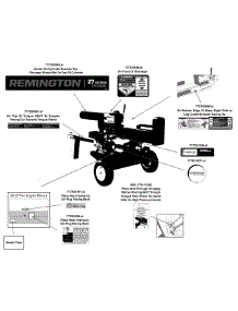 Label Map 24Bg57m1783 parts for Remington Log Splitter 24BG57M1783 / 2015 from AppliancePartsPros.com