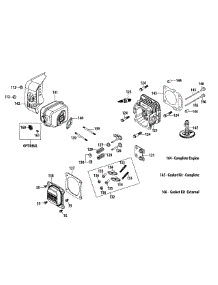 1X65lu Cylinder Head & Muffler parts for Remington Log Splitter 24CF50MX783 / 2015 from AppliancePartsPros.com
