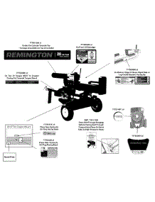 Label Map 24Cf50mx783 parts for Remington Log Splitter 24CF50MX783 / 2015 from AppliancePartsPros.com