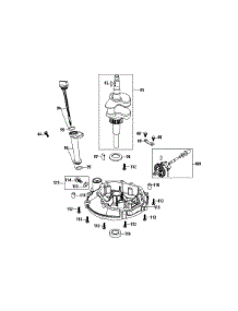 5X65ru Crankshaft & Crankcase Cover parts for Remington Self-Propelled Walk-Behind Mower 12AVB22J783 / 2015 from AppliancePartsPros.com