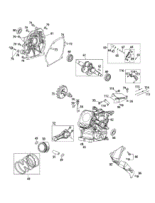 261-Ju Crankcase parts for Remington Snow Thrower 31AS2M1E783 / 2015 from AppliancePartsPros.com