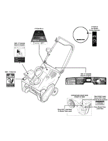 Label Map 31Bs2s1e783 parts for Remington Snow Thrower 31BS2S1E783 / 2015 from AppliancePartsPros.com