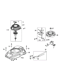 1X65ru Flywheel & Shroud parts for Remington Wheeled Trimmer 25A-26J7783 / 2015 from AppliancePartsPros.com