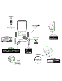 Label Map 31A-32Ad783 parts for Remington Snow Thrower 31A-32AD783 / 2015 from AppliancePartsPros.com
