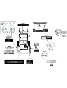 Label Map 31As63ee783 parts for Remington Snow Thrower 31AS63EE783 / 2014 from AppliancePartsPros.com