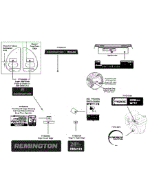 Label Map 31As63ee783 parts for Remington Snow Thrower 31AS63EE783 / 2015 from AppliancePartsPros.com