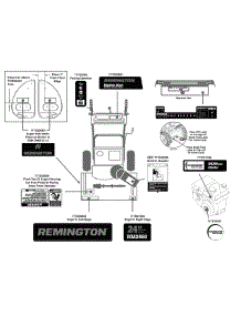 Label Map 31Am63fe783 parts for Remington Snow Thrower 31AM63FE783 / 2015 from AppliancePartsPros.com