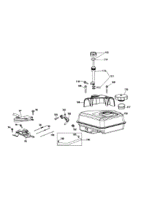 370-Suc Fuel Tank & Mounting parts for Remington Snow Thrower 31AM63FF783 / 2015 from AppliancePartsPros.com