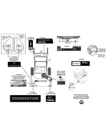 Label Map 31Ah66fg783 parts for Remington Snow Thrower 31AH66FG783 / 2014 from AppliancePartsPros.com