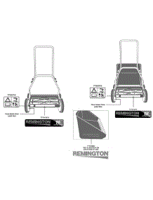 Label Map parts for Remington Reel Mower 15A-3100783 / 2011 from AppliancePartsPros.com