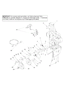 Engine & Belt parts for Ryobi Snow Thrower 31AE660F013 / 2002 from AppliancePartsPros.com